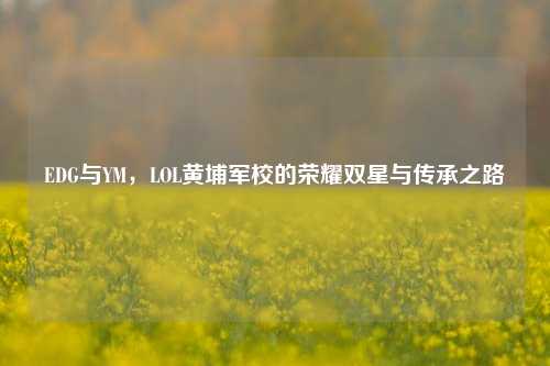 EDG与YM,LOL黄埔军校的荣耀双星与传承之路