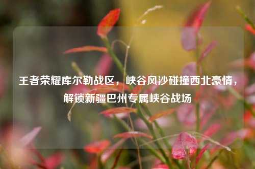 王者荣耀库尔勒战区,峡谷风沙碰撞西北豪情,解锁新疆巴州专属峡谷战场