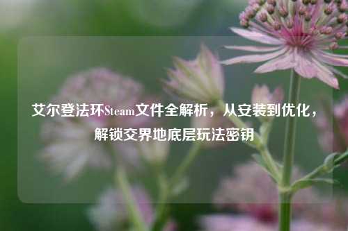 艾尔登法环Steam文件全解析,从安装到优化,解锁交界地底层玩法密钥