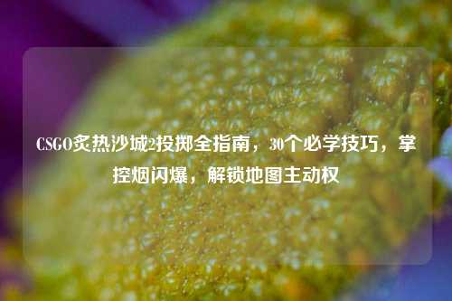 CSGO炙热沙城2投掷全指南,30个必学技巧,掌控烟闪爆,解锁地图主动权