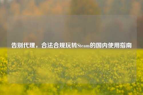 告别 ,合法合规玩转Steam的国内使用指南