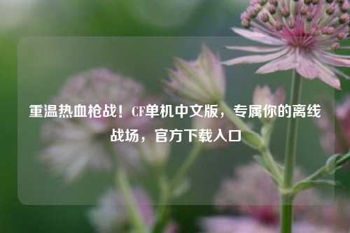 重温热血枪战!CF单机中文版,专属你的离线战场,官方下载入口