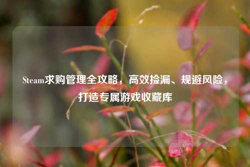 Steam求购管理全攻略,高效捡漏、规避风险,打造专属游戏收藏库